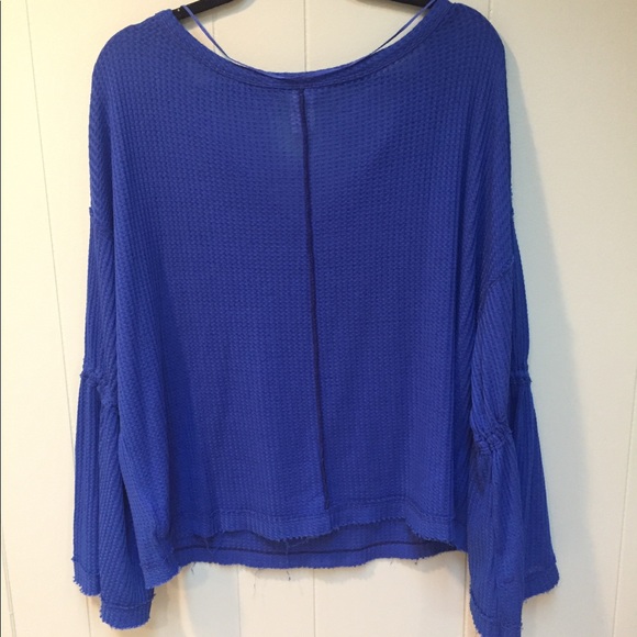NWT Free People Cotton Dahlia Bell-Sleeve Top - Picture 4 of 6